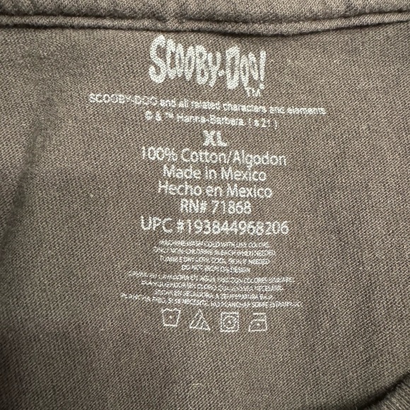 Warner Bros Scooby-Doo Men's XL Airbrush Print on Black Short Sleeve Tee - Picture 3 of 3